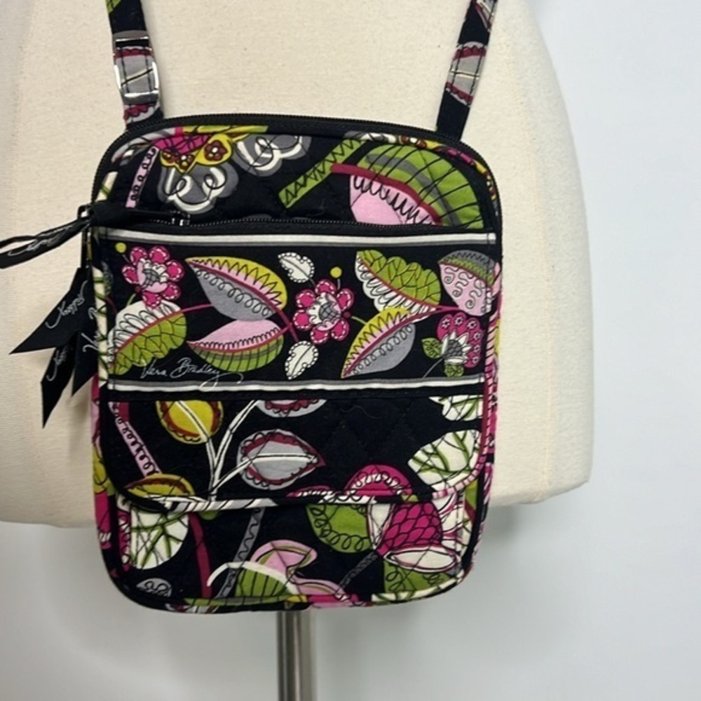 Vera Bradley cross body bag Hipster Moon Blooms print